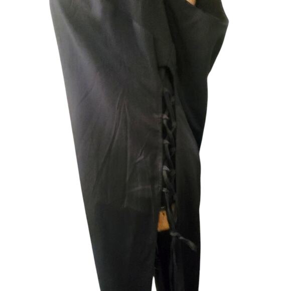 Like New City Chic Small (16) black extra long tunic w/ lace up side tie detail - Picture 4 of 5